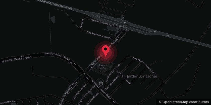 Mapa da localização da AXE Performance em Monte Azul Paulista - SP
